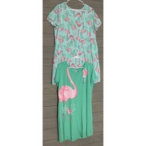 Blush By US Angels  Gown Bundle Lot XL Super Soft Summer Comfortable Flamingo